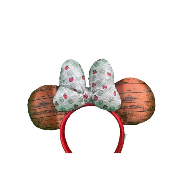 2021 Epcot Food & Wine Festival Minnie Mouse Ears Headband  Apple Orchard - Picture 16 of 16